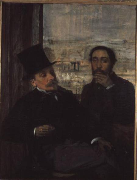 Self Portrait with Evariste de Valernes (1816-96) from Edgar Degas