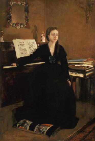Madame Camus am Piano.