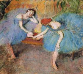 Two Dancers at Rest or, Dancers in Blue