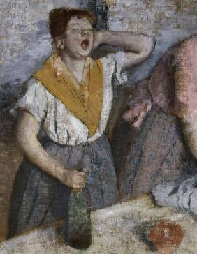 Edgar Degas, Die Bueglerinnen/ Ausschnitt