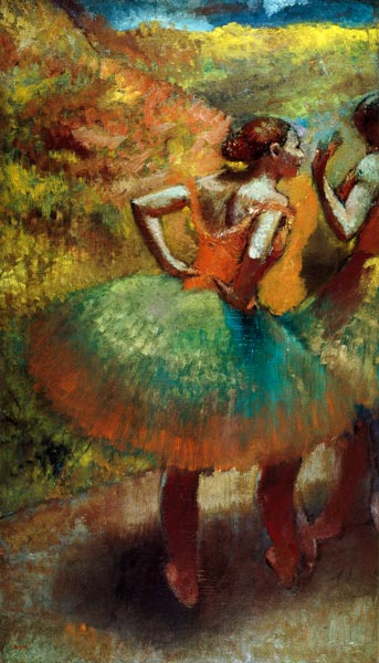 Dancers Wearing Green Skirts from Edgar Degas