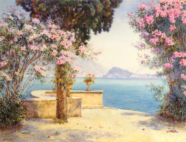 Bellagio, from the garden of the Grand Hotel, Menaggio from Edith Helena Adie
