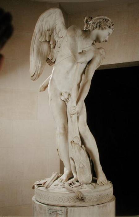 Cupid Carving his Bow from the Club of Hercules from Edme Bouchardon