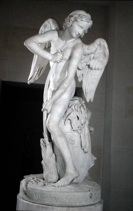 Cupid Carving his Bow from the Club of Hercules from Edme Bouchardon