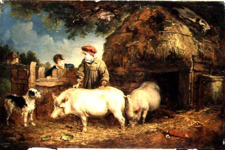 Feeding the Pigs from Edmund Bristow