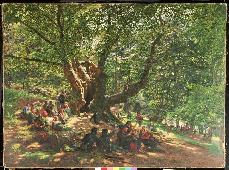Robin Hood und seine Gefolgsleute im Sherwood Forest from Edmund George Warren