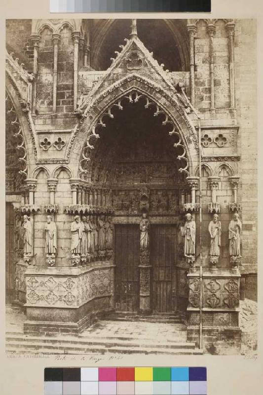 Amiens: Das 'Portail de la Vierge' an der Westfassade der Kathedrale from Édouard Baldus