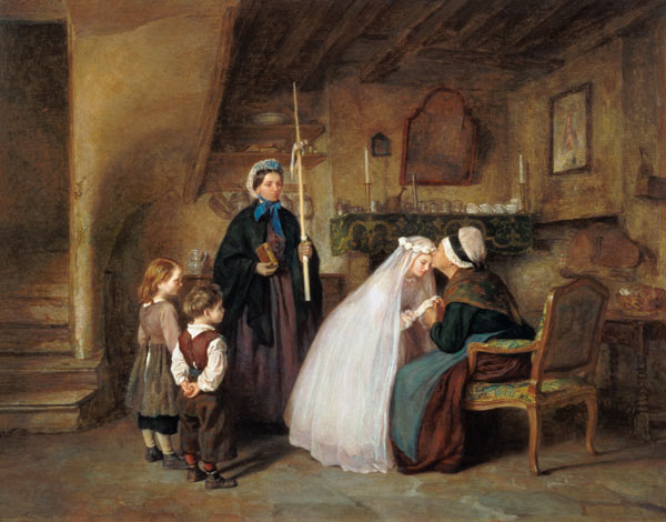 The First Communion from Edouard Frère