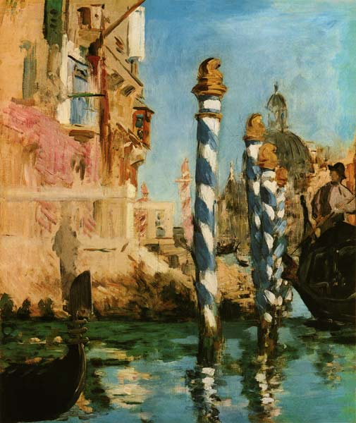 Canale Grande in Venedig from Edouard Manet