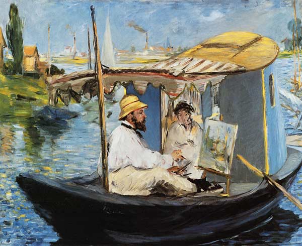 Monets schwimmendes Atelier from Edouard Manet