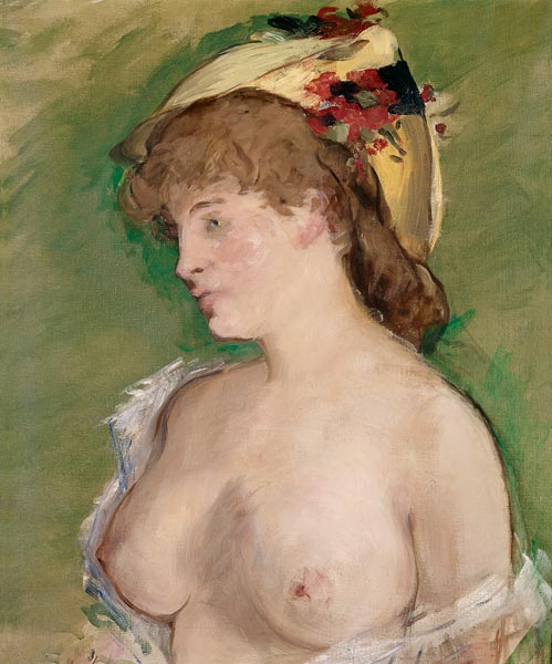 Manet/Blonde mit entbloessten Bruesten/1878 from Edouard Manet