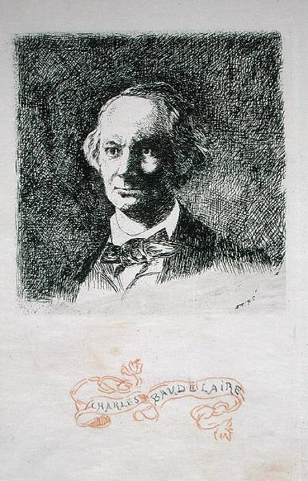 Charles Baudelaire (1820-67) from Edouard Manet