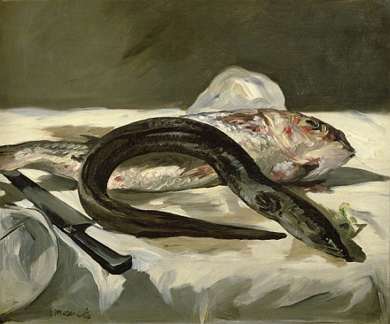 Eel and Red Mullet from Edouard Manet