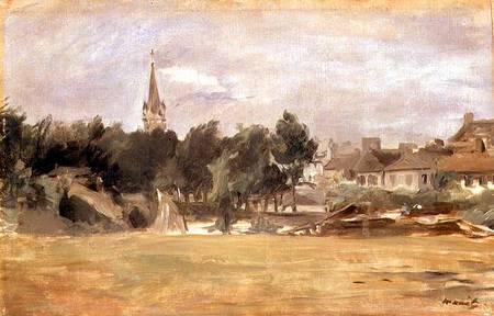 Landscape with a Village Church from Edouard Manet