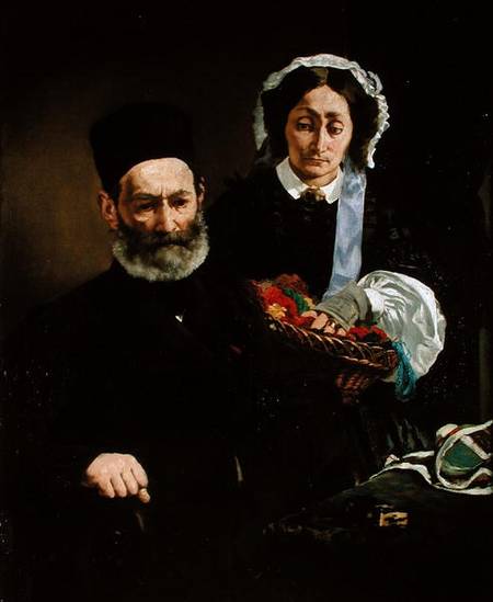 Portrait of Monsieur and Madame Auguste Manet from Edouard Manet