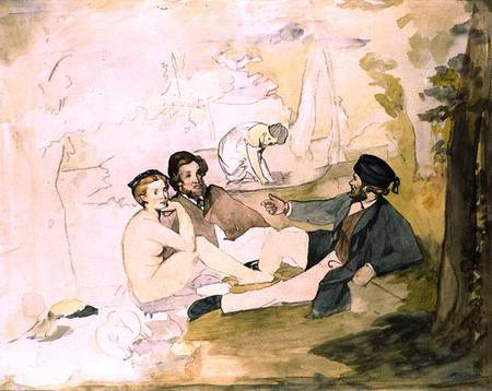 Study for 'Dejeuner sur L'Herbe' from Edouard Manet