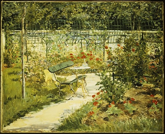 The Bench, The Garden at Versailles from Edouard Manet