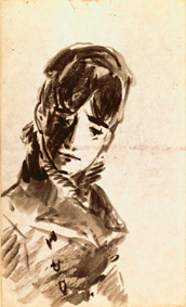 Weiblicher Studienkopf from Edouard Manet