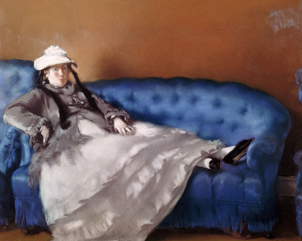 Madame Manet on a Blue Sofa from Edouard Manet