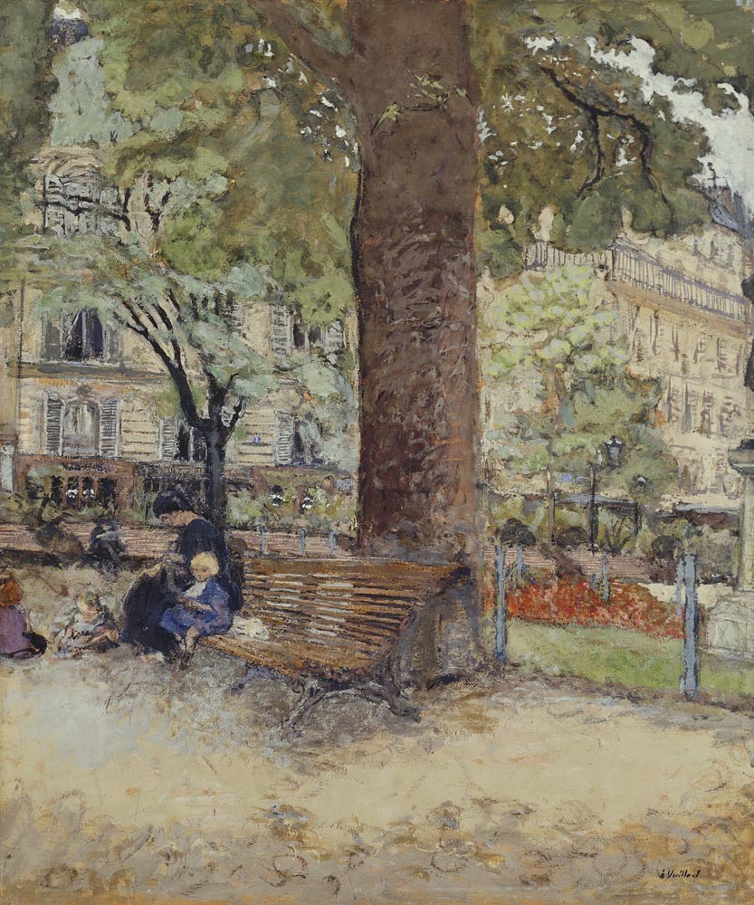 The Square at Vintimille, c.1925 (tempera on paper)  from Edouard Vuillard