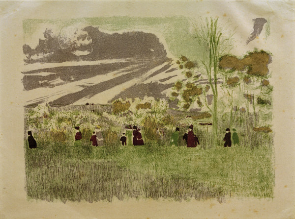 A travers champs (Querfeldein), from Edouard Vuillard