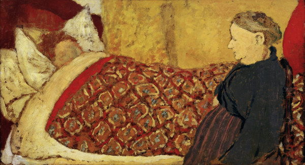 Das Wiegenlied: Marie Roussel im Bett, from Edouard Vuillard