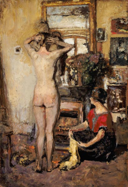 Frauenakt vor Spiegel from Edouard Vuillard