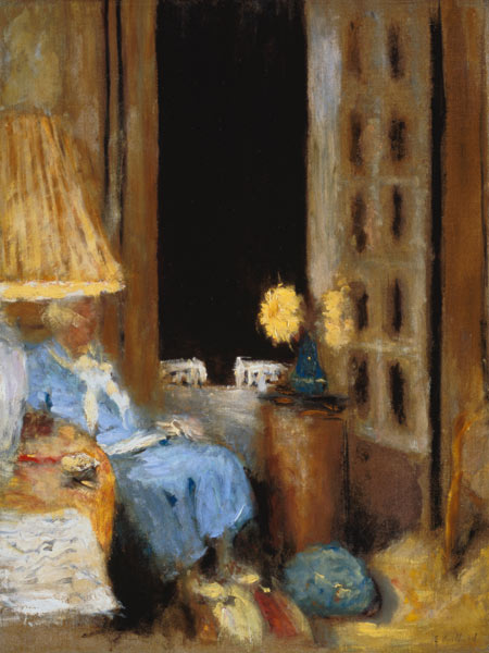 Madame Hessel, lesend vor dem abendlichen Fenster from Edouard Vuillard