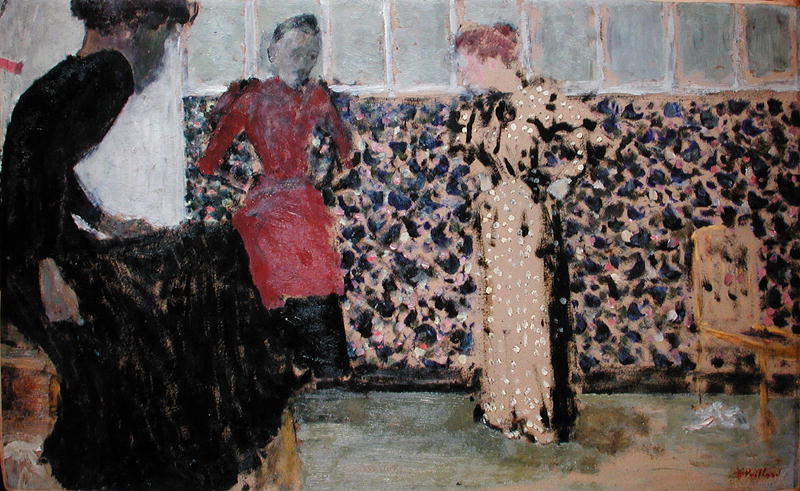 The Needlewomen, 1893-94 (mixed media on cardboard)  from Edouard Vuillard