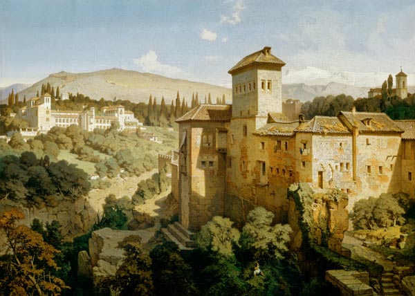 Das Generalife bei Granada. from Eduard Gerhardt