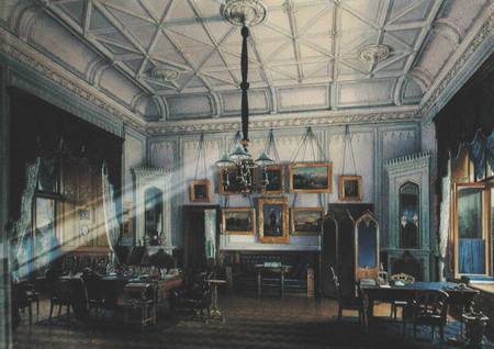 Blue Study of Emperor Alexander II (1818-81) in the Farm Palace from Eduard Hau