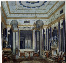 The Drawing Room of the Empress Maria Alexandrovna in the Great palace of Tsarskoye Selo