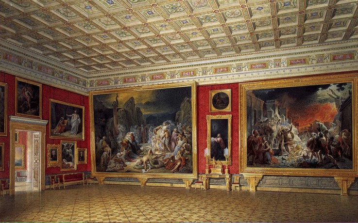 The Russian Painting Hall in the Hermitage in St. Petersburg from Eduard Hau