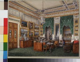 Interiors of the Winter Palace. The Study of Emperor Alexander II