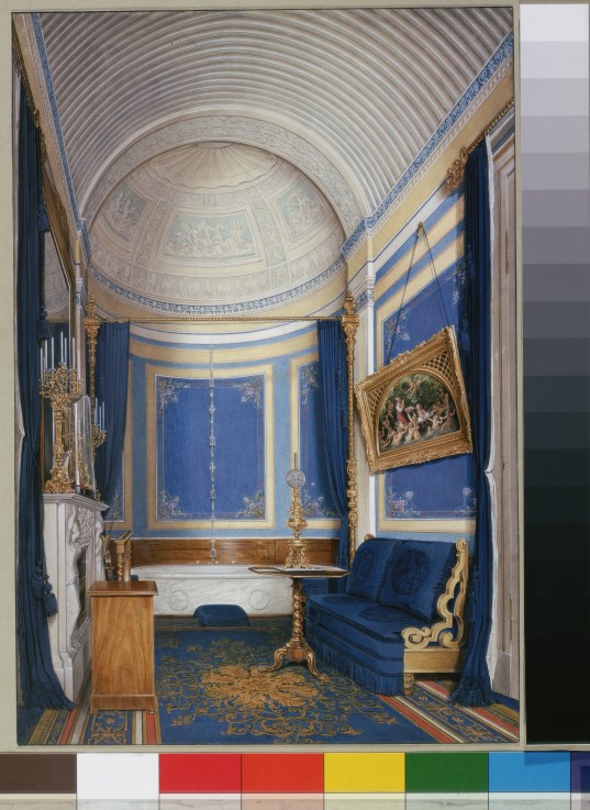 Interiors of the Winter Palace. The Bathroom of Empress Maria Alexandrovna from Eduard Hau
