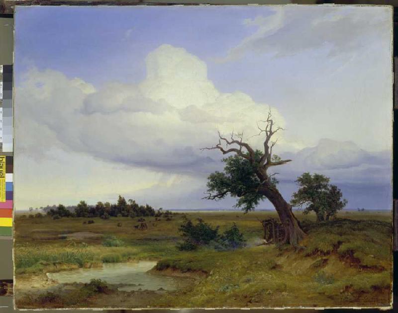 Landschaft mit absterbender Eiche from Eduard Schleich d.Ä.