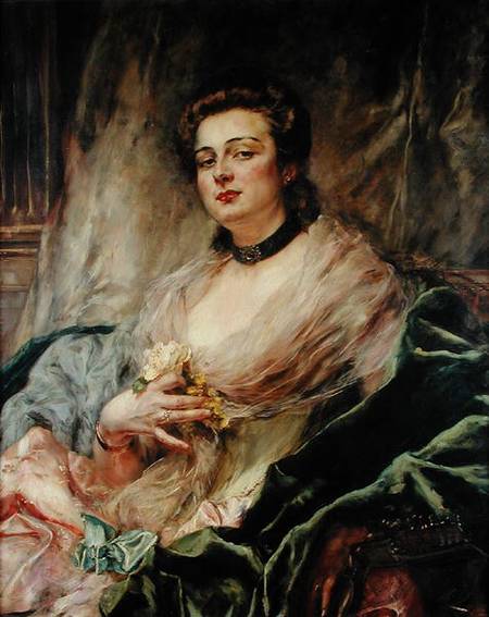 Portrait of the Artist's Wife from Eduardo-Leon Garrido