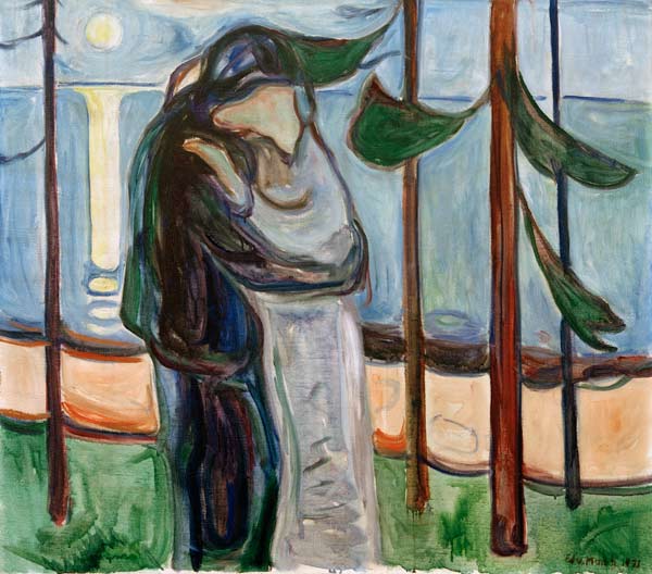 Kiss on the beach from Edvard Munch