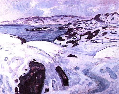 Coastal Scenery-Winter  from Edvard Munch
