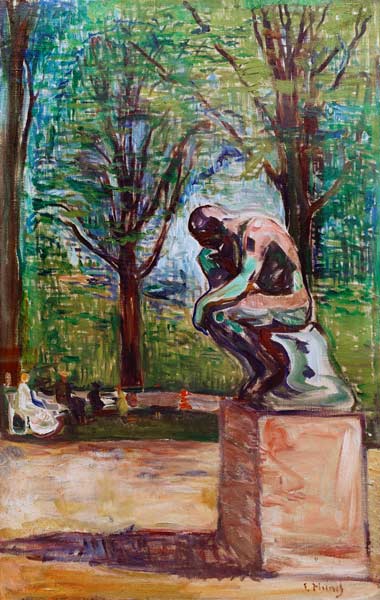 Rodin’s Thinker from Edvard Munch