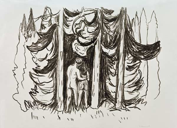 The Forest from Alpha og Omega from Edvard Munch