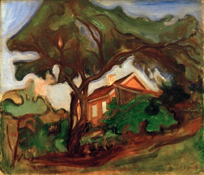 The apple tree (landscape) from Edvard Munch
