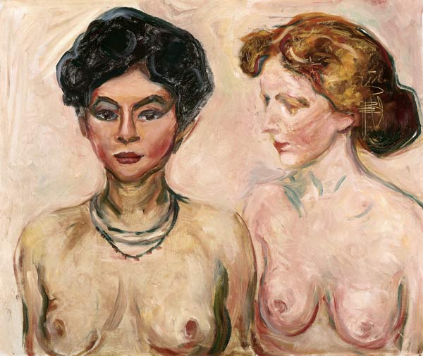 Doppelportrait (Blond und Schwarz) from Edvard Munch