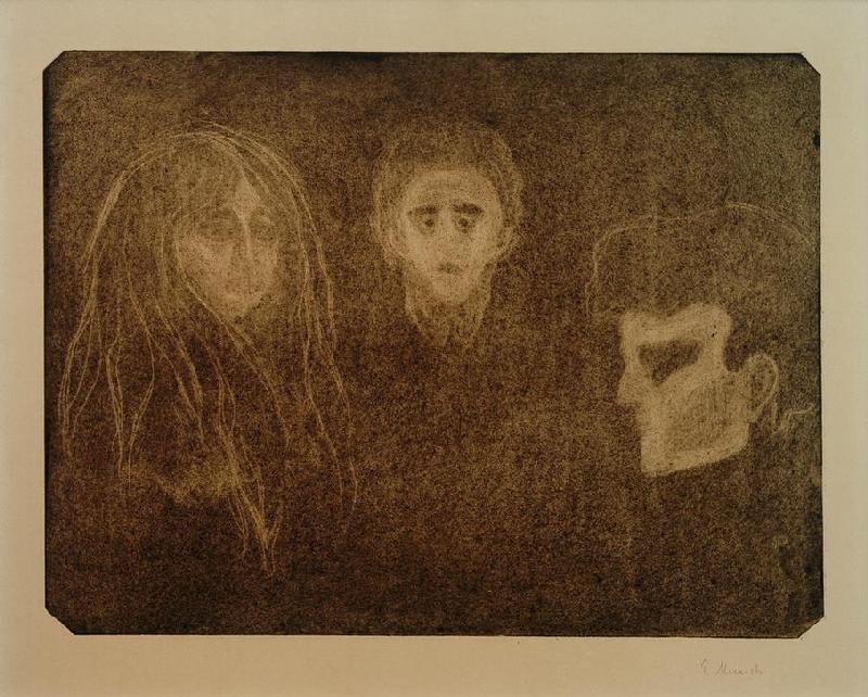 Three Faces (Tragedy) from Edvard Munch