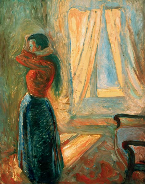 Femme à sa toilette from Edvard Munch