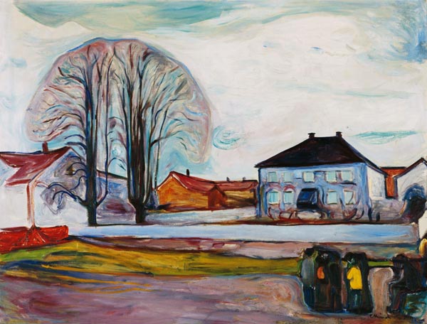 House in Aasgaardstrand from Edvard Munch