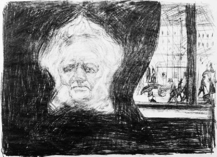 Ibsen at Café from Edvard Munch