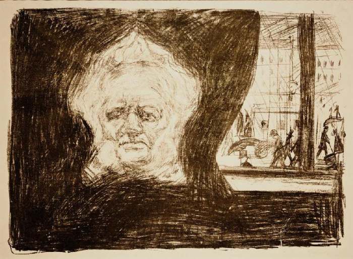 Ibsen in the Cafe of the Grand Hotel from Edvard Munch