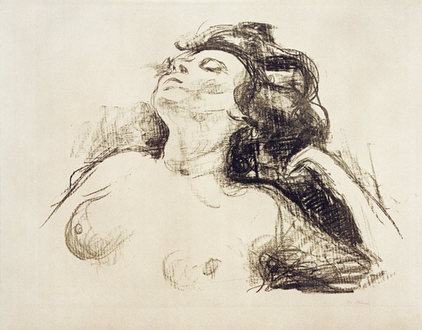 Liegender Halbakt II from Edvard Munch