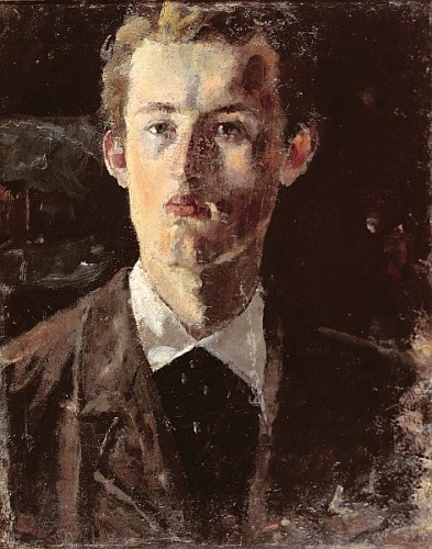 Self portrait from Edvard Munch